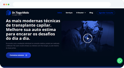 Criação de Site Profissional para Dr. Tiago Miolo